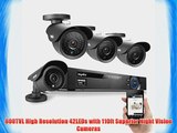 SANNCE? 8CH 960H QR Code Scan Easy Setup Video Surveillance Camera System 4 Super Night Vision