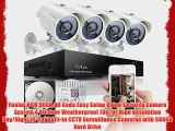 Funlux 8CH 960H QR Code Easy Setup Video Security Camera System 4 Outdoor Weatherproof 700TVL