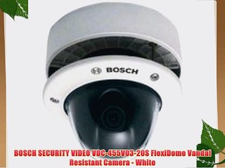 BOSCH SECURITY VIDEO VDC-455V03-20S FlexiDome Vandal Resistant Camera - White