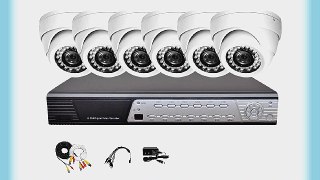 iPower Security SCCMBO0005 8 Channel Full D1 DVR Security Surveillance System with 6 850TVL