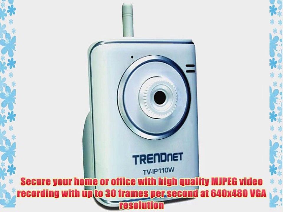 TRENDnet SecurView Wireless Internet Surveillance Camera TV-IP110W (Silver)