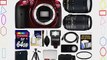 Nikon D5300 Digital SLR Camera Body (Red) with 18-140mm VR Zoom Lens   55-300mm VR Zoom Lens