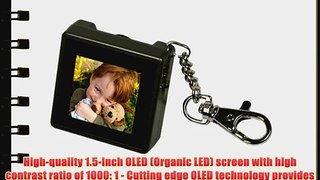Digital Foci PAO-150 1.5-Inch Pocket Album OLED Keychain Digital Photo Viewer (Warm Gray)