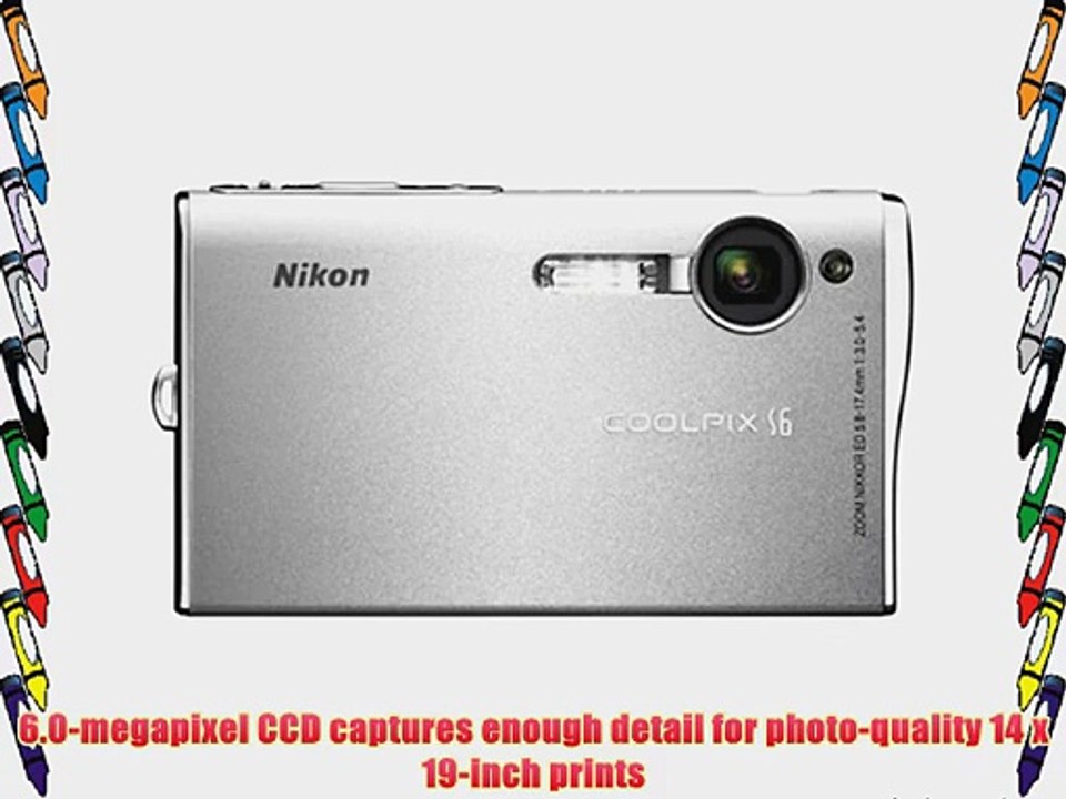 Nikon Coolpix S6 6MP Digital Camera with 3x Optical Zoom (Wi-Fi Capable)