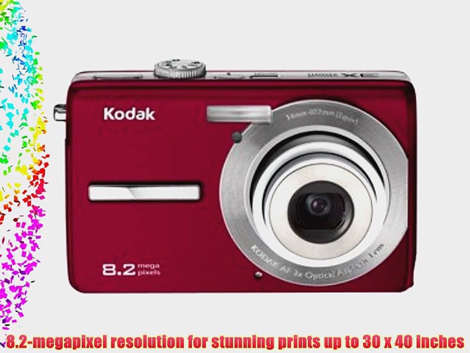 Kodak Easyshare M863 8.2 MP Digital Camera with 3xOptical Zoom (Red)
