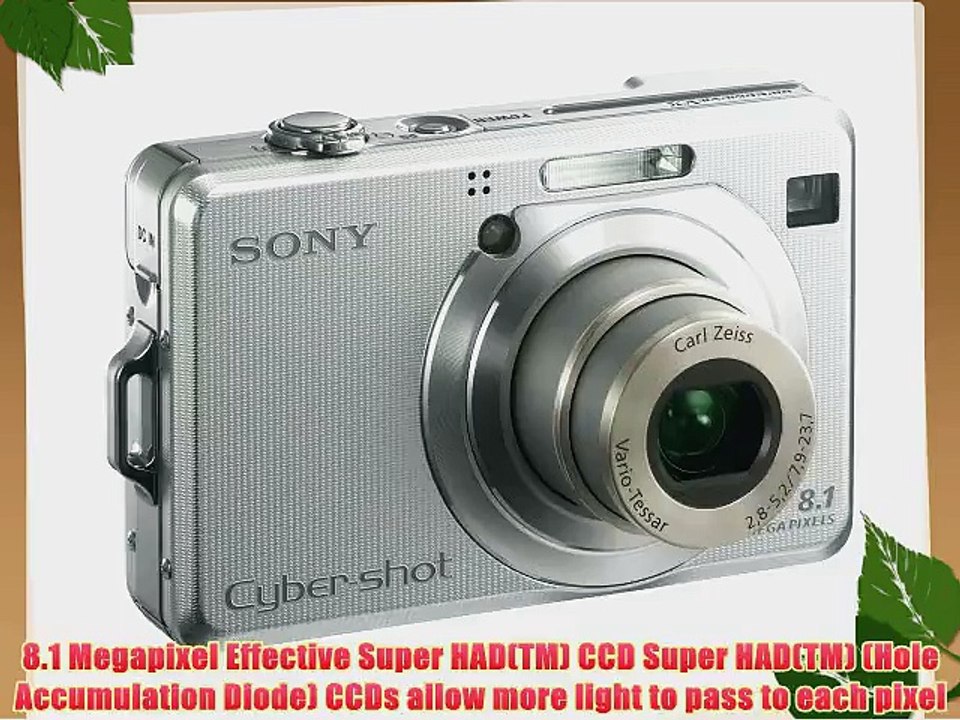 Sony Cybershot DSC-W100 8.1MP Digital Camera with 3x Optical Zoom - video  Dailymotion