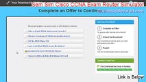 Sem Sim Cisco CCNA Exam Router Simulator Serial (Download Here 2015)