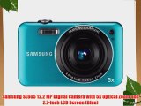 Samsung SL605 12.2 MP Digital Camera with 5X Optical Zoom and 2.7-Inch LCD Screen (Blue)