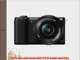 Sony a5100 16-50mm Interchangeable Lens Camera with 3-Inch Flip Up LCD (Black)