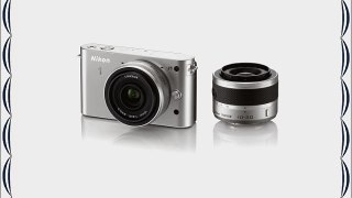 Nikon 1 J1 10.1 MP HD Digital Camera System with 10mm and 10-30mm VR 1 NIKKOR Lenses (Silver)