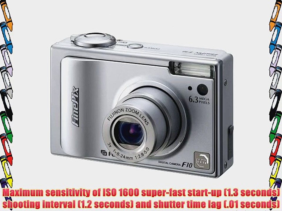 Fujifilm Finepix F10 6.3MP Digital Camera with 3x Optical Zoom