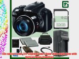 Canon PowerShot SX50 HS Digital Camera   32GB Green's Camera Package 3