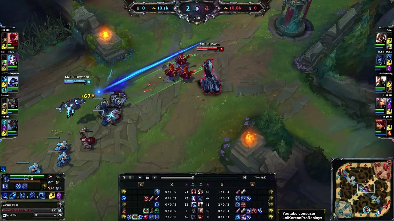SKT T1 MaRin - Lissandra vs Xerath - MID Ranked Challenger Korea