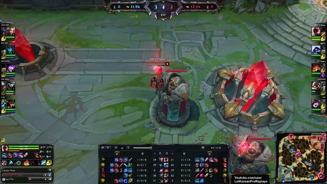 SKT T1 Faker - Lee Sin vs Rengar - Jungle Ranked Challenger Korea