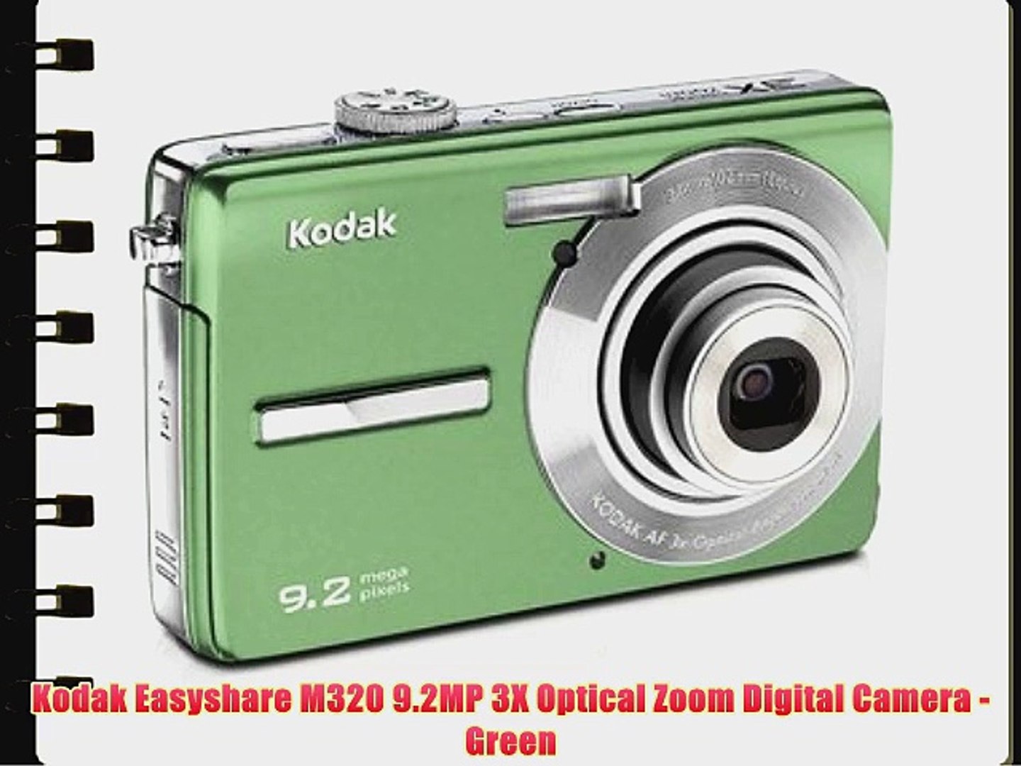 Kodak Easyshare M320 9.2MP 3X Optical Zoom Digital Camera - Green - video  Dailymotion