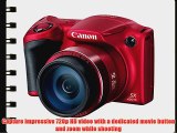 Canon PowerShot SX400 Digital Camera with 30x Optical Zoom (Red)