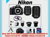 Nikon 16MP D5100 Bundle - Includes Nikon AF-S DX NIKKOR 18-55mm f/3.5-5.6G VR - Nikkor 55-200mm
