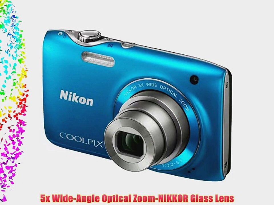 Nikon COOLPIX S3100 14 MP Digital Camera with 5x NIKKOR Wide-Angle Optical Zoom Lens and 2.7-Inch