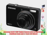 Samsung SL420 10MP Digital Camera with 5x Dual Image Stabilized Zoom and 2.7 inch LCD (Black)