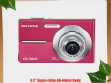 Olympus FE360 8MP Digital Camera with 3x Optical Dual Zoom (Pink)