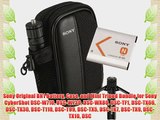 Sony Original BN1 Battery Case and Mini Tripod Bundle for Sony CyberShot DSC-W710 DSC-W730