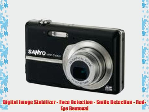 Sanyo Xacti VPC-T1060 10MP Digital Camera w/ 3x Optical Zoom 2.8 LCD - Black