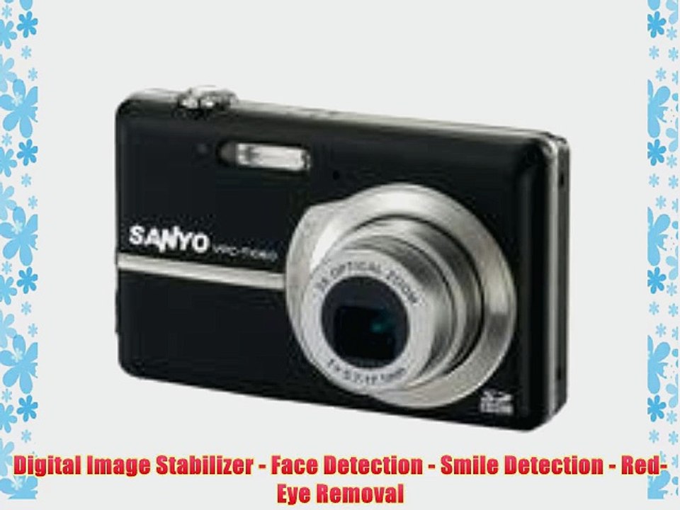 Sanyo Xacti VPC-T1060 10MP Digital Camera w/ 3x Optical Zoom 2.8 LCD - Black