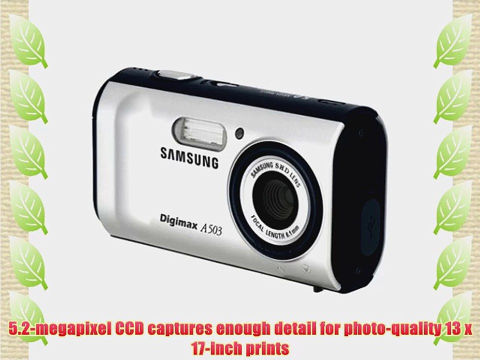 Samsung Digimax A503 5MP Digital Camera (Silver) video Dailymotion