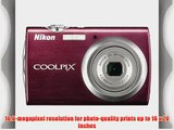 Nikon Coolpix S230 10MP Digital Camera with 3x Optical Zoom and 3 inch Touch Panel LCD (Plum)