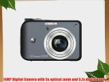 GE A1455 14MP Digital Camera with 5X Optical Zoom and 2.7-Inch LCD with Auto Brightness (Black)