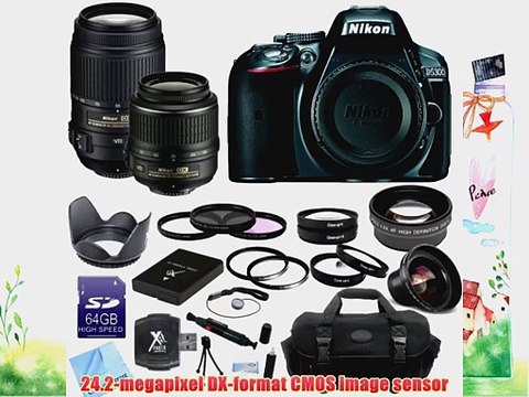 Nikon D5300 24.2 MP CMOS Digital SLR Camera (Gray) With 18-55mm f/3.5-5.6G VR Lens Nikon