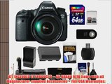 Canon EOS 6D Digital SLR Camera Body with EF 24-105mm L IS USM Lens with 64GB Card   Battery