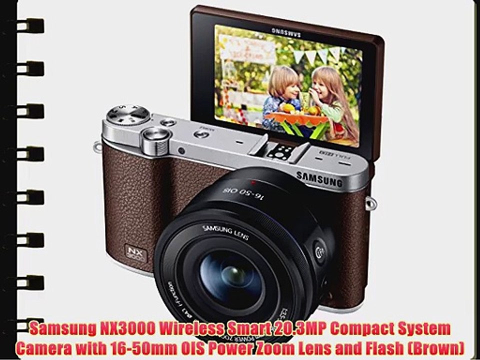 Samsung NX3000 Wireless Smart 20.3MP Compact System Camera with 16-50mm OIS Power Zoom Lens