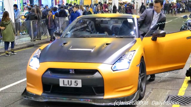 Hong Kong Supercars. Nissan GT-R, Lamborghini Murcielago, Porsche 911 Turbo