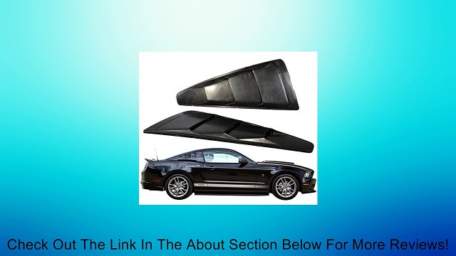 2005-2014 Ford Mustang Quarter Side Vent Window Louver Board Visor V6 Review