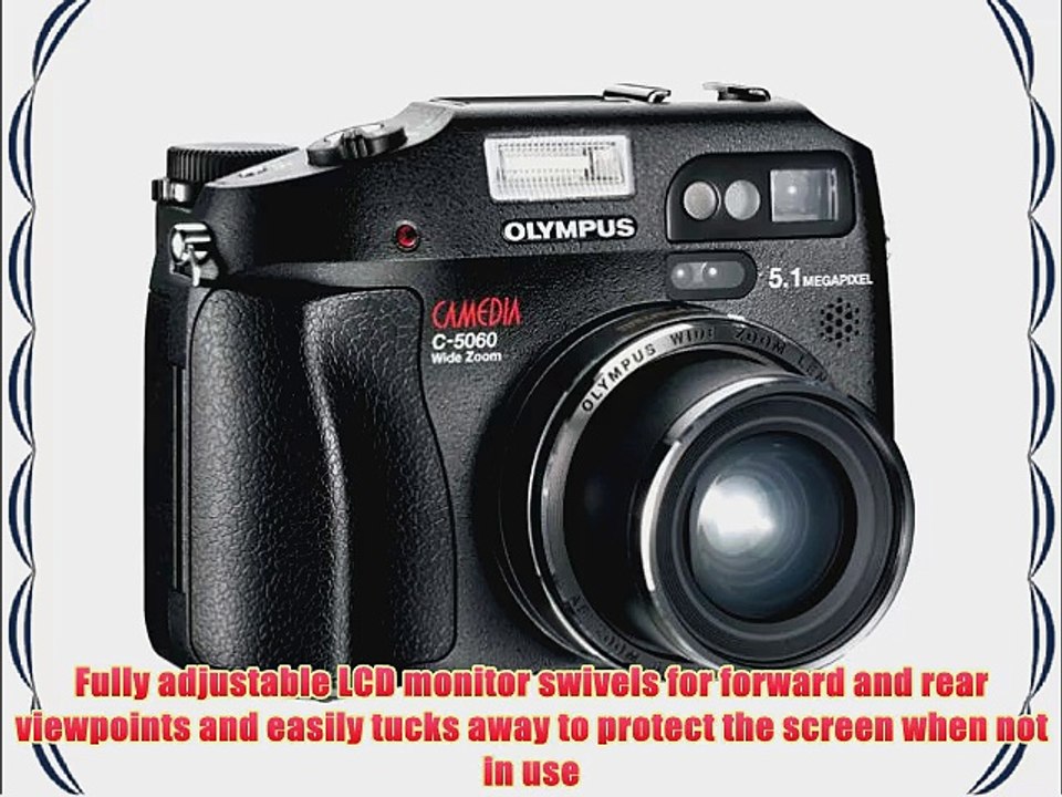 Olympus Camedia C5060 5.1 MP Digital Camera w/4x Optical Zoom video