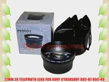 72MM 2X TELEPHOTO LENS FOR SONY CYBERSHOT DSC-H7 DSC-H9