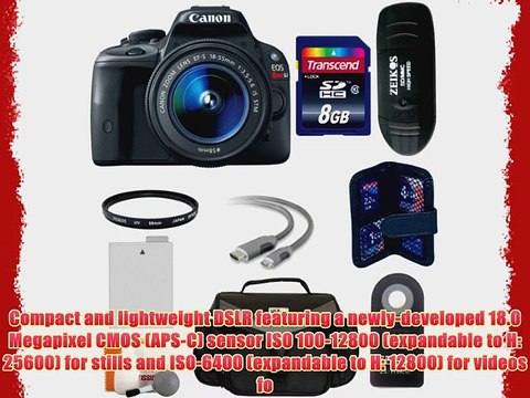 Canon EOS Rebel SL1 Digital SLR Camera with EF-S 18-55mm f/3.5-5.6 IS STM Lens 8GB Kit
