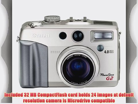 Canon PowerShot G2 4MP Digital Camera w/ 3x Optical Zoom