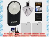 Canon RC-6 Wireless Remote Shutter Release Controller   2 LP-E8 Batteries   Accessory Kit for