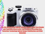 Kodak PIXPRO AZ361 Digital Camera with 16.15 Megapixels and 36x Optical Zoom (White)
