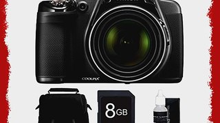COOLPIX P530 16.1MP 42x Opt Zoom HD 1080p Digital Camera Black Kit Includes camera memory card