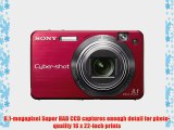 Sony Cybershot DSCW150/R 8.1MP Digital Camera with 5x Optical Zoom with Super Steady Shot (Red)