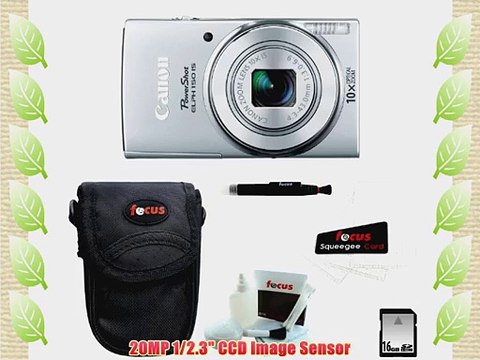 Canon PowerShot ELPH 150 IS Digital Camera (Silver) 16GB Memory Card Standard Medium Digital