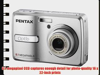 Pentax Optio E40 8.1MP Digital Camera with 3x Optical Zoom