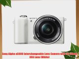 Sony Alpha a5000 Interchangeable Lens Camera with 16-50mm OSS Lens (White)