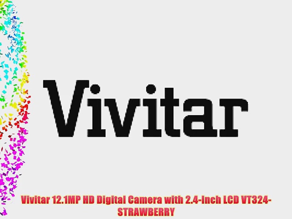 Vivitar 12.1MP HD Digital Camera with 2.4-Inch LCD VT324-STRAWBERRY