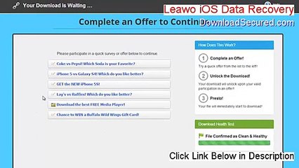Leawo iOS Data Recovery Full Download (Risk Free Download)