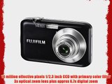 Fujifilm FinePix JV200 14 MP Digital Camera with Fujinon 3x Optical Zoom Lens (Black)