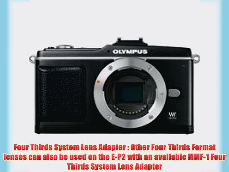 Olympus Pen E-P2 Micro 4/3 Digital Camera Body (Black)